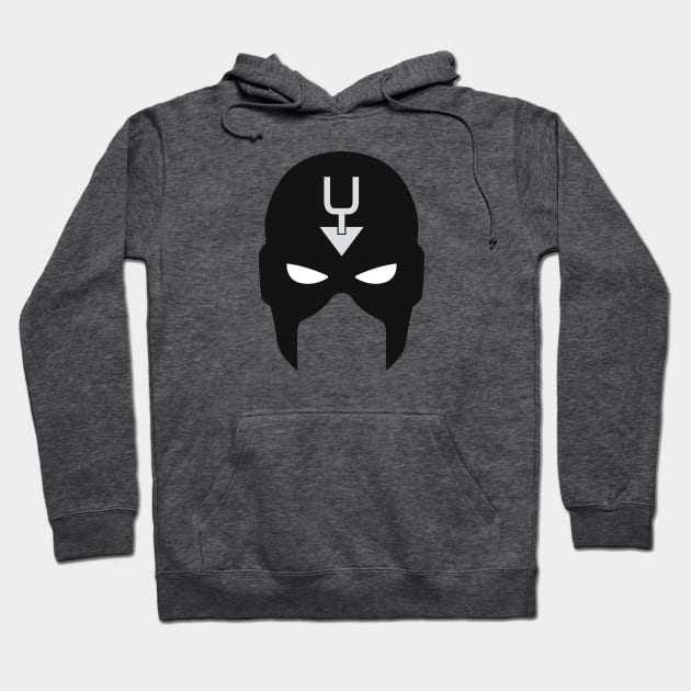 Black Bolt Mask Hoodie by Minimalist Heroes